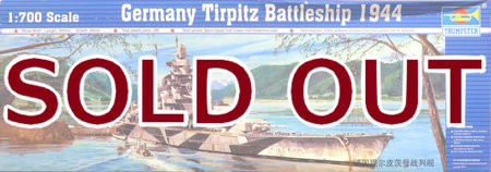 1/700 ドイツ戦艦　ティルピッツ 1944