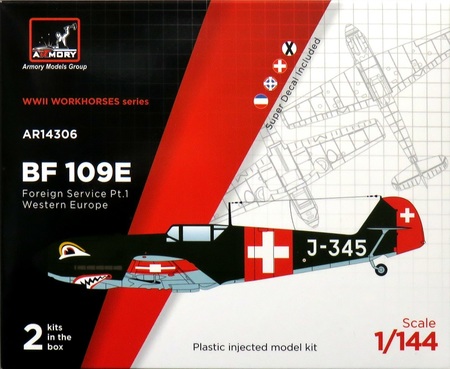 1/144 メッサーシュミット Bf109E 「海外エースパイロット」 パート1