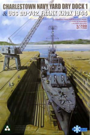 1/700 チャールズタウン海軍工廠 1番 乾ドック & 米海軍駆逐艦 USS フランク・ ノックス