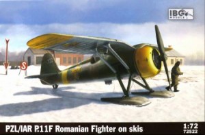 1/72 ルーマニアPZL P.11F・ガル翼戦闘機・スキー装備型