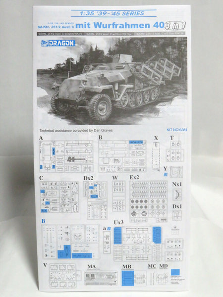 1/35 Sd.Kfz.251/2 Ausf.c mit Wurfrahmen 40